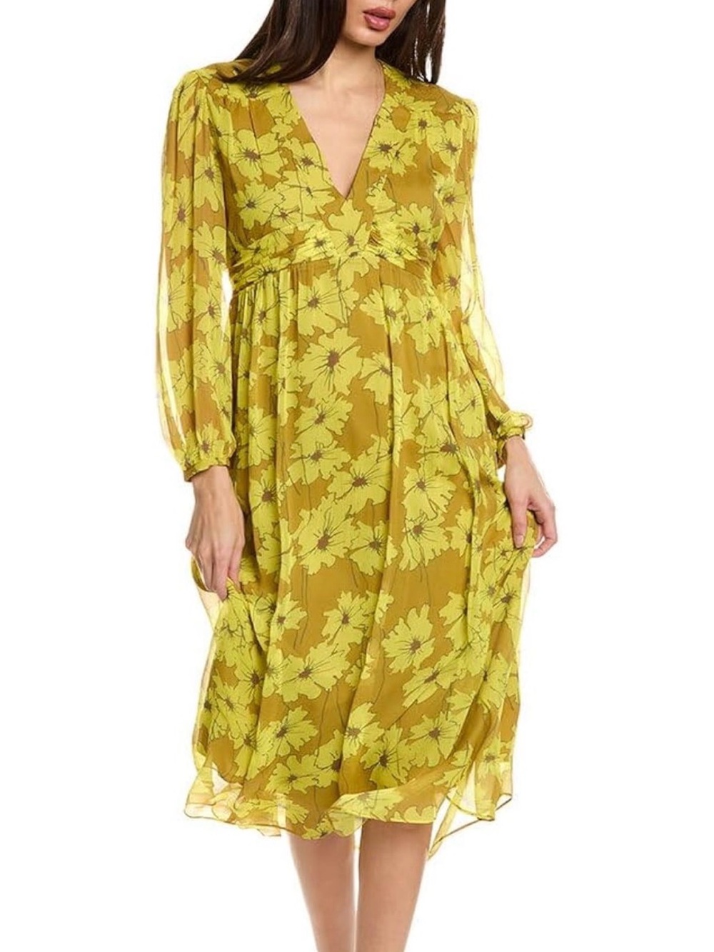 Joie Kaz Dress in Olive Oil Multi
